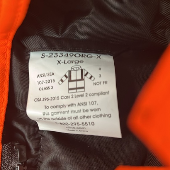 Men’s Safety Coat Jacket XL Parka hi visibility HiVis - Picture 12 of 13